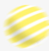 黄白条纹装饰圆球素材