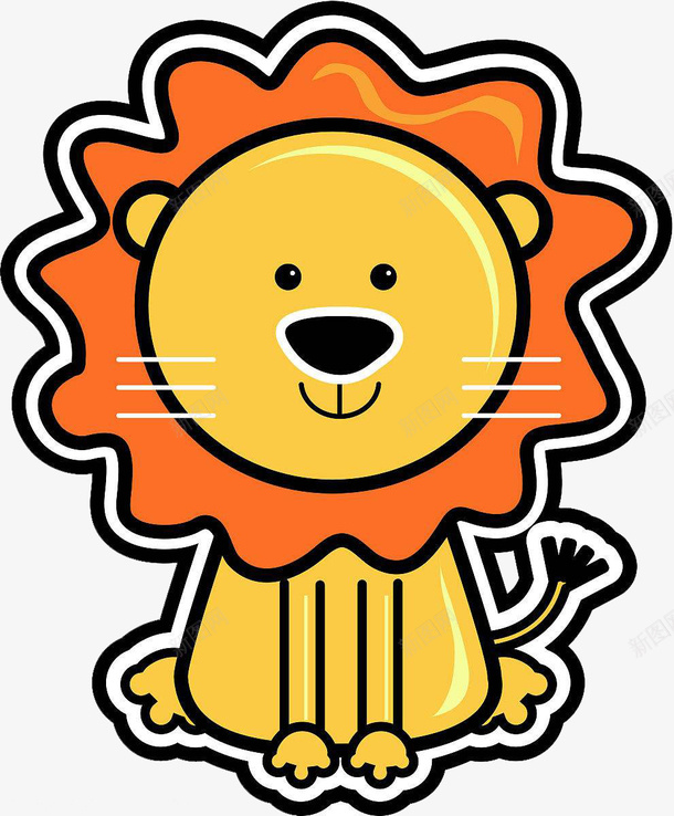 坐着的狮子png免抠素材_88icon https://88icon.com 乖巧 卡通手绘 可爱画风 狮子 狮子简笔画 猫科动物 装饰