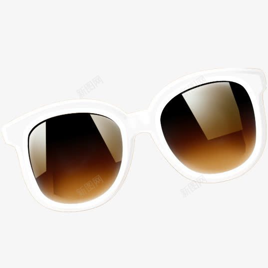 大框咖啡太阳眼镜png免抠素材_88icon https://88icon.com 咖啡色 太阳镜 眼镜 镜框
