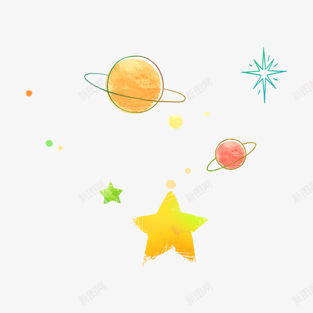 唯美星空psd免抠素材_88icon https://88icon.com 唯美 外太空 外星空 太空 彩色 星星 星环 星球 星空