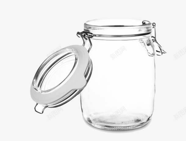 透明翻开盖子的广口瓶实物png免抠素材_88icon https://88icon.com 保存 包装 卡扣式 存储 容器 密封 封存 广口瓶 打开 玻璃 瓶子 空的 罐子 透明
