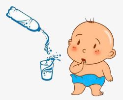 宝宝喝水宝宝喝水卡通高清图片