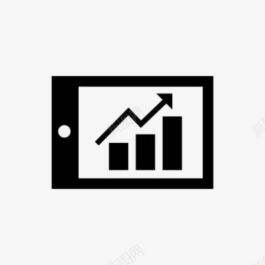 报表上升趋势报表统计图标图标