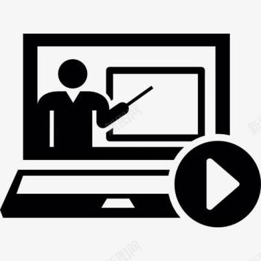 视频PNG矢量图教育视频图标图标