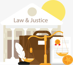 法律正义法院海报素材