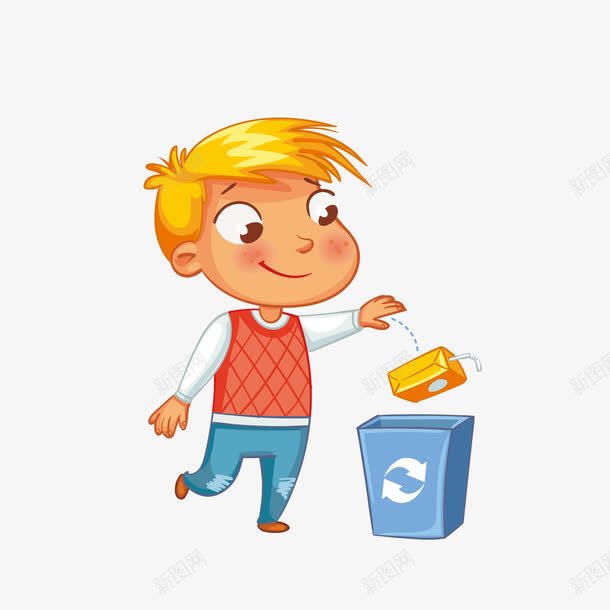 卡通环保扔垃圾小男生矢量图eps免抠素材_88icon https://88icon.com png免抠图 卡通 卡通男生 卫生 回收 手绘 扔垃圾 环保 矢量图