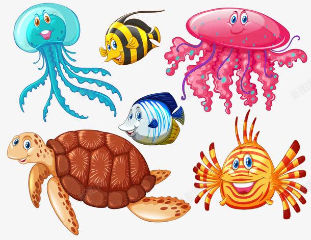 海底生物png免抠素材_88icon https://88icon.com AE 乌龟 儿童插画 卡通 手绘 水彩 海洋 热带鱼 百科全书插画 矢量文件 章鱼