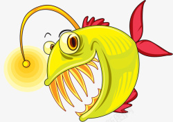 卡通食人鱼张嘴的食人鱼高清图片