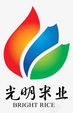 绿鹦鹉光明米业LOGO图标图标