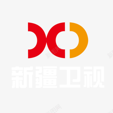 中国彩色新疆卫视logo标志矢量图图标图标