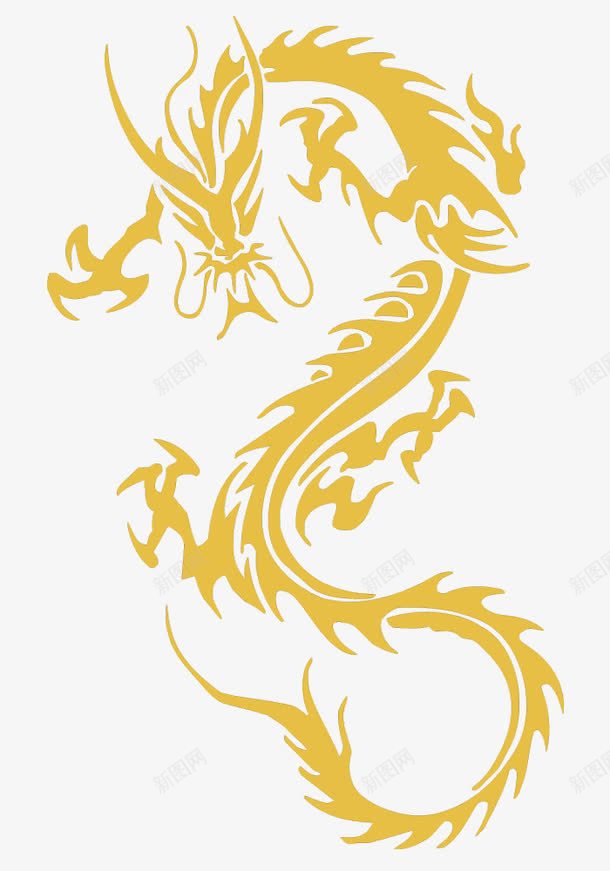 金色的中国神话巨龙png免抠素材_88icon https://88icon.com 中国元素 神话巨龙 金色 飞舞的巨龙