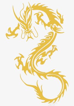 金色的中国神话巨龙素材