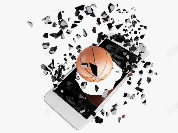 篮球的视觉冲击png免抠素材_88icon https://88icon.com APP 冲击 娱乐 手机 手机看视频 看电视 破碎 移动 移动电视 篮球 观看 视频