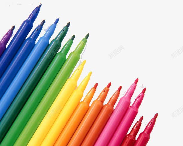 水彩笔png免抠素材_88icon https://88icon.com 产品实物 彩色 彩虹色 水笔 绘画