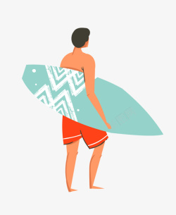 冲浪小哥踏浪冲浪的人夏立夏暑天高清图片