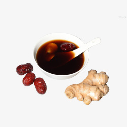 生姜红枣茶素材