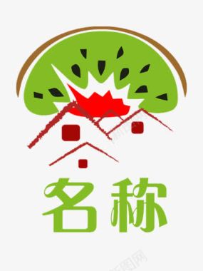 绿色的昆虫图片创意水果店名称logo图标图标