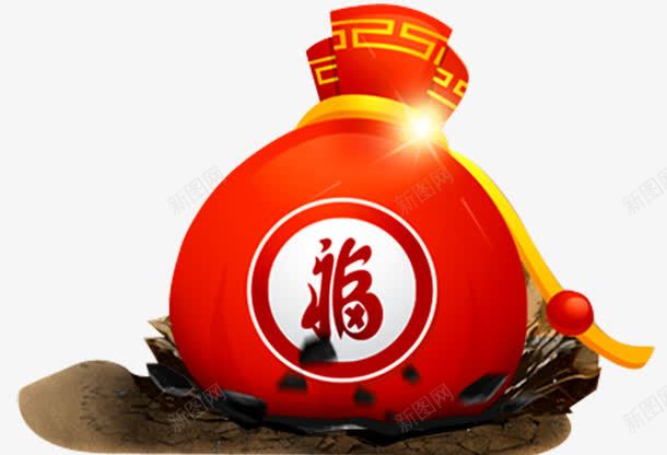 红色福袋png免抠素材_88icon https://88icon.com 促销活动 免费领取 奖品 活动奖品 福袋 节日活动 赠品 赠品区 赠品图 金币 钱袋