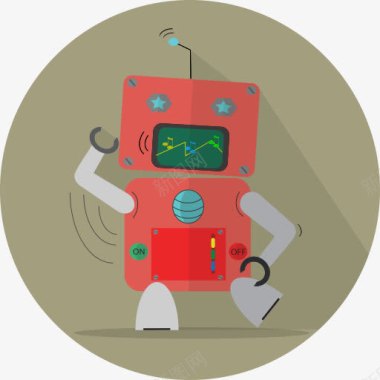 猪年吉祥安卓趣味机器人吉祥物机械金属机图标图标