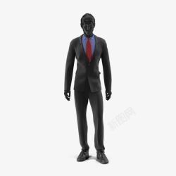 黑色人体模型男西装人体模型高清图片