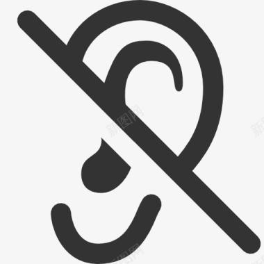 耳聋基因notlistenicon图标图标