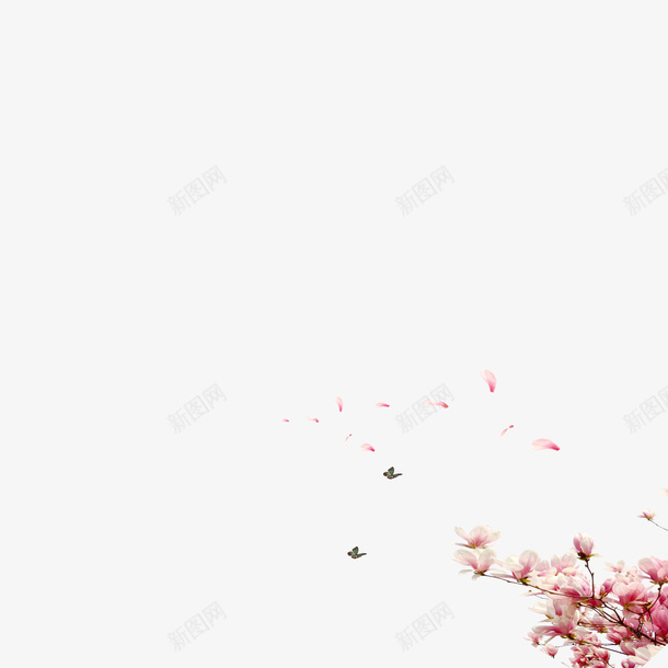 浪漫桃花节装饰psd免抠素材_88icon https://88icon.com 桃花季 桃花源 桃花节 粉红色 红色