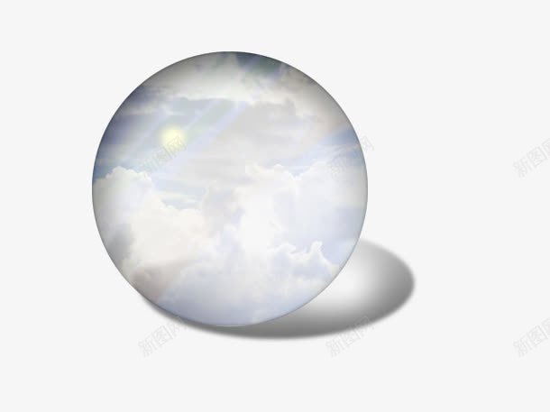 透明的玻璃球png免抠素材_88icon https://88icon.com 分层 玻璃 玻璃球 球 白色