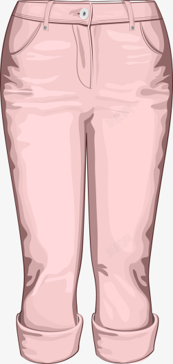 女裤设计图粉色休闲裤图高清图片