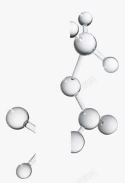 气泡分子结构素材
