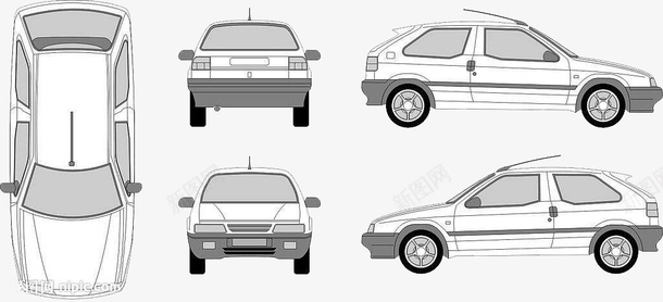 汽车的三视图psd免抠素材_88icon https://88icon.com 三视图 平面的宣传 汽车三视图 汽车的设计 造型设计 霸气 黑白灰色