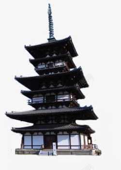 日本高塔古建筑素材