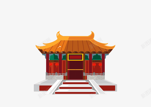 中国古建筑png免抠素材_88icon https://88icon.com 中国风 古代铺子 古风 建筑 杂货铺