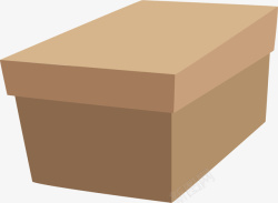 棕色物体棕色的盒子矢量图图标高清图片