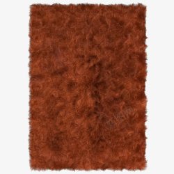 方形棕色北欧地毯素材