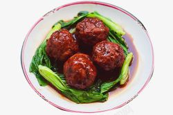 红烧狮子头素材