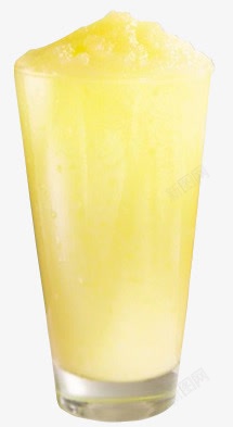 黄色柠檬刨冰素材