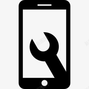 手机效果图手机维修的象征图标图标