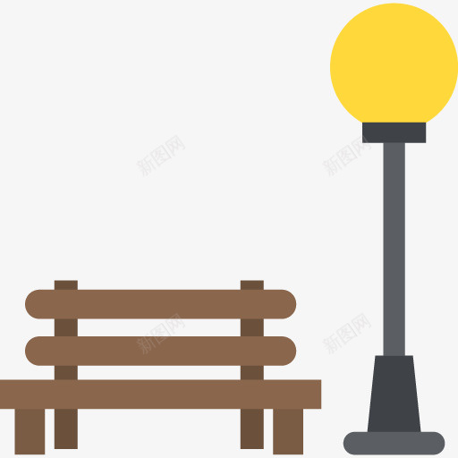公园长椅和路灯手绘图png免抠素材_88icon https://88icon.com 公园 公园长椅 城市规划 城市规划图 手绘图 水彩路灯 照明 路灯