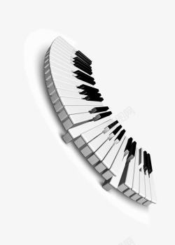 黑白钢琴键盘架黑白琴键高清图片