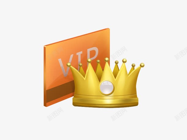 黄色卡通皇冠VIP金卡png免抠素材_88icon https://88icon.com vip 卡通 皇冠 金卡 黄色