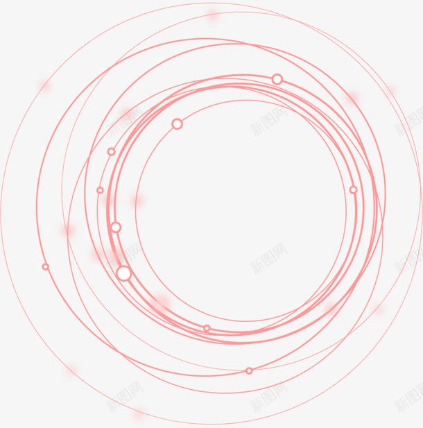 创意手绘合成红色的圆圈效果png免抠素材_88icon https://88icon.com 创意 合成 圆圈 效果 红色