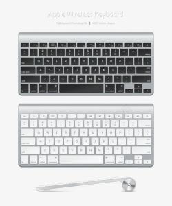 黑白电脑苹果键盘高清图片
