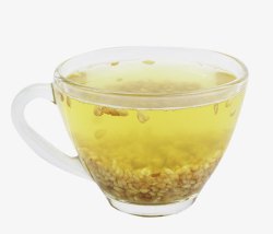一杯珍珠茶一杯黄苦荞茶高清图片