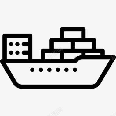 运输货船图标图标