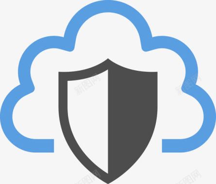 管理服务器云端服务安全图标图标
