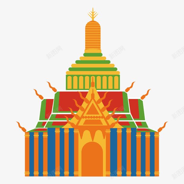 泰国皇家宫殿建筑旅游景点插画矢量图ai免抠素材_88icon https://88icon.com 建筑 插画 旅游 旅游景点 景点 泰国 皇家宫殿 矢量图