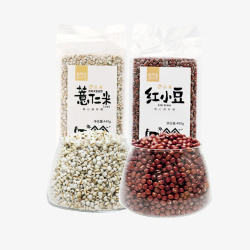 红豆薏米包装广告素材