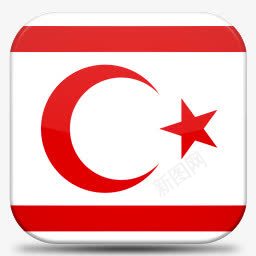 土耳其土耳其共和国的北部塞浦路斯V7图标图标