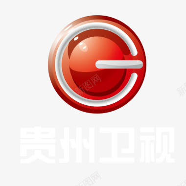 光泽圆形贵州卫视logo标志矢量图图标图标