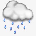 下雨小雨天气图标图标